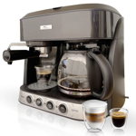 Espressor manual Studio Casa Combi 3 in 1 Coffee Shot Del Caffe 1.25 L 1850 W 15 bar Negru CAFFESHOT