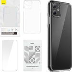 Case Crystal Series for iPhone 11 (clear) + tempered glass + cleaning kit, Baseus