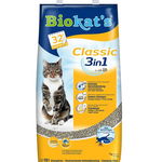 BIOKAT'S Classic 3in1 nisip pentru pisici, din bentonita 10 L, BIOKAT'S