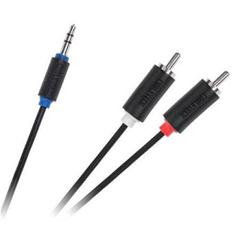 Cablu Jack 3.5 mm la 2x RCA 10m Cabletech
