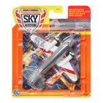 Set cu avion din metal si covoras - Matchbox Skybusters MTHHT34, Viva Toys