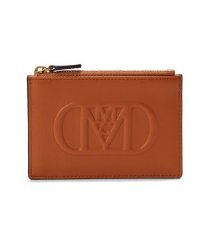 Genti Femei MCM Mode Travia Leather Card Case Cognac, MCM