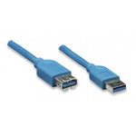 Accesoriu pentru imprimanta techly Techly Verlängerungskabel USB3.0 Stecker / Buchse tip 3m Blau, Techly