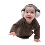 Casti antifonice pentru bebelusi 0-36 luni, ofera protectie auditiva, SNR 23, black, ALPINE Muffy Baby Black ALP25613
