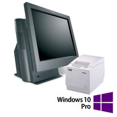 Pachet POS Second Hand Toshiba SurePOS 500 Series 4852-E70, 15 Inch 1024 x 768 LCD, Intel Core i5-3470 3.20GHz, 8GB DDR3, 128GB SSD, Fara capac spate + Imprimanta Termica Wincor Nixdorf TH230+, Windows 10 Pro, TOSHIBA