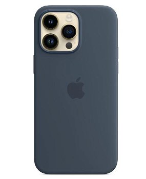 Apple Husa din Silicon cu MagSafe pentru iPhone 14 Pro Max Storm Blue