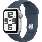 Apple Watch SE2 2023, GPS, 40 mm, Storm Blue Sport Band, Silver Aluminium Case, S/M