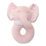 Jucarie zornaitoare pentru bebelusi elefantel roz Soft Touch