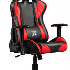 Scaun gaming X by Serioux, Torin, ajustabil, piele sintetica, piston pe gaz, manere reglabile