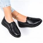 Pantofi Casual, culoare Negru, material Piele ecologica - cod: P11533, Gloss