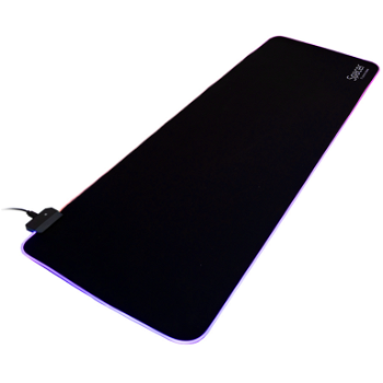 Mousepad Spacer RGB gaming, cauciuc si material textil, 900 x