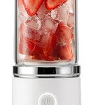 Mini Blender Portabil STARCREST SB-GN04WH, Multifunctional, Auto-curatare, Capacitate 380ml, 4 Lame 3D, Putere 18.000 rpm, Alb, STARCREST