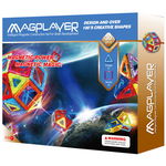 Joc de constructie magnetic - 30 piese, MAGPLAYER, 2-3 ani +, MAGPLAYER