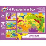 Set 4 puzzle-uri Dinozauri (12, 16, 20, 24 piese), Galt, 2-3 ani +, Galt