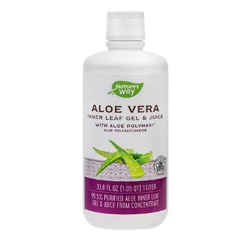 Aloe Vera Gel & Juice cu Aloe Polymax Nature's Way, 1000ml, natural, Secom, Natures Way