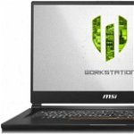 Notebook / Laptop MSI 15.6'' WS65 9TK Mobile Workstation, UHD, Procesor Intel® Core™ i9-9880H (16M Cache, up to 4.80 GHz), 16GB DDR4, 1TB SSD, Quadro RTX 3000 6GB, Win 10 Pro, Black