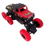 Masina cu Telecomanda SALAMANDRA KIDS®, 6 Roti, Monster Road Off-Road, 25x12,5x12 cm, Rosu