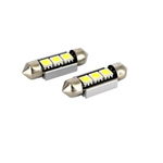 Set becuri auto c5w led 3 smd numar inmatriculare plafoniera lumina alba