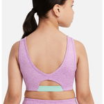 Nike, Bustiera pentru antrenament Dri-FIT Swoosh Luxe, Lila, 137-146 CM