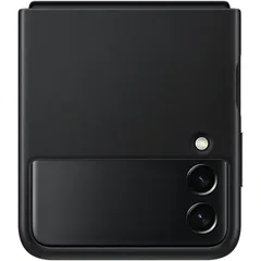 Galaxy Z Flip 3 (F711) - Capac protectie spate Leather Cover - Negru, Samsung