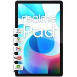Tableta Realme Pad, Procesor MediaTek helio G80 Octa Core, Ecran IPS LCD Capacitive multitouch 10.4inch, 6GB RAM, 128GB Flash, Camera 8MP, Wi-Fi, Bluetooth, Android (Gri), Realme