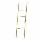 Suport pentru rufe si prosoape Ladder, Wenko, 43 x 170 cm, bambus, natur, Wenko