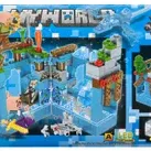 Set de constructie Minecraft My World cu lumina Led, 228 piese tip lego