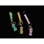 Accesoriu pentru geanta/chei model cu ursulet transparent, multicolor, en-gros, 