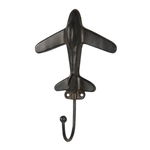 Cuier de perete din fier maro avion 9 cm x 3 cm 13 h