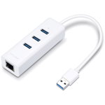 Placa de retea USB 3.0, Gigabit Ethernet, Hub USB, TP-LINK