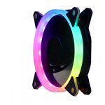 Ventilator Segotep Pro Vibrant S 120mm RGB Fan, iluminare LED RGB
