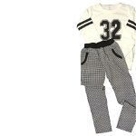 Costum sport, trening, bluza si pantaloni, alb, fete, 10-11 ani, 140 cm