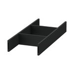 Compartiment interior pentru sertar Duravit Vitrium 105x321mm negru, Duravit