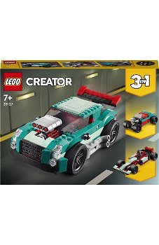 LEGO® Creator 3 in 1 - Masina de curse pe sosea 31127, 258 piese, LEGO