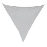 Parasolar triunghiular Sunshade, Bizzotto, 500 x 500 cm, poliester, gri, Bizzotto