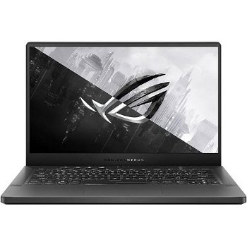 Laptop Gaming ASUS ROG Zephyrus G14 GA401QM cu procesor AMD Ryzen™ 9 5900HS, 14", Full HD, 144Hz, 16GB, 512GB SSD, NVIDIA® GeForce RTX™ 3060, 6GB, No OS, Eclipse Gray