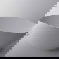 Cada freestanding Cast Marble Praga 157x70x57.2 Alb Lucios, 