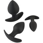 Black Velvets 3 piece Anal Trainer Set set de butt plug-uri Black, Black Velvets