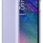 Husa Flip Wallet Samsung pentru Galaxy A6 2018, Liliac