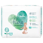 Scutece pentru copii Pure Protection, Marimea2, 4-8kg, 27bucati, Pampers, Pampers