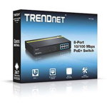 Switch Poe TRENDnet TPE-T80H, 8 Porturi 10/100 Mbp