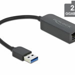 USB Typ-A Stecker la 2,5 Gigabit LAN kompakt, DELOCK