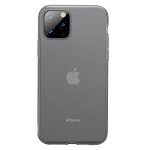 Husa Apple iPhone 11 Pro, Baseus Jelly Liquid, Negru / Transparent, 5.8 inch
