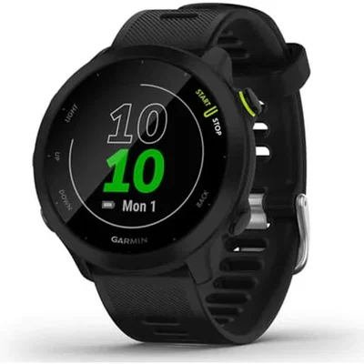 Smartwatch GARMIN Forerunner 55 42mm, GPS, Android/iOS, silicon, Black