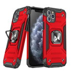 Husa de protectie, Wozinsky Ring Armor, iPhone 11 Pro, Rosu, Wozinsky