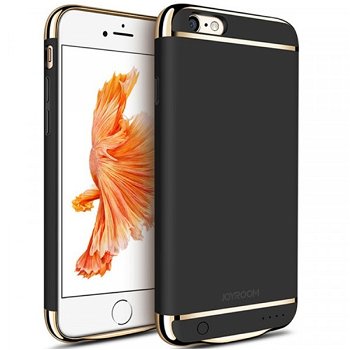 Husa Baterie Ultraslim iPhone 6/6s, iUni Joyroom 2500mAh, Black