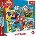 Puzzle Trefl 4 in 1 - Pompierul Sam in actiune