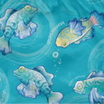 Slip copii eco Green Sprouts by iPlay SPF 50+ refolosibil cu capse Mandarin Fish 18 luni, Green Sprouts by iPlay