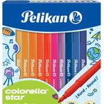 Carioca Colorella Star C302, Set 24 Culori, Varf 0.8 mm Pelikan, Pelikan