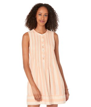 Imbracaminte Femei Faherty Isha Dress Sepia Neutral Stripe, Faherty